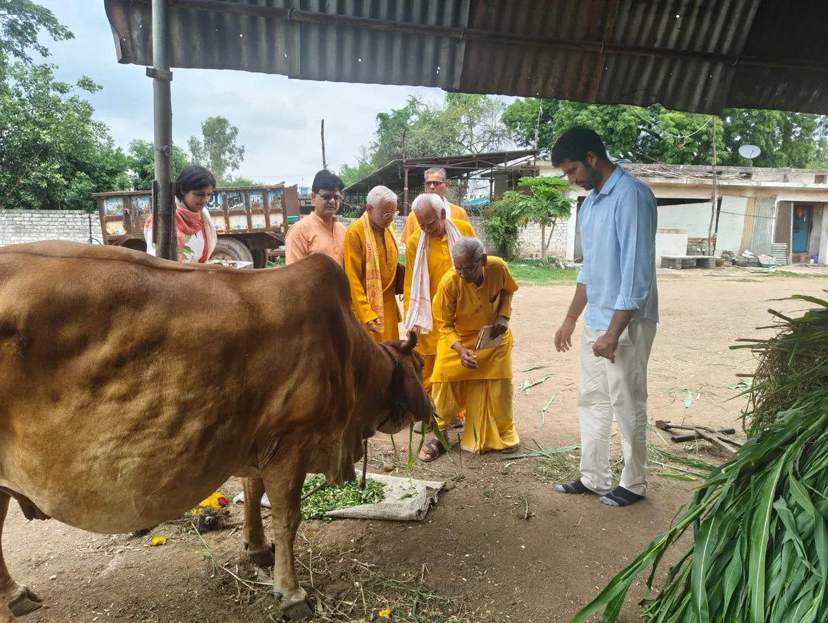 गुरु पूर्णिमा की पूर्व संध्या पर झांसी में गौसम्मान आवाहन अभियान सम्पन्न, गौसंरक्षण का लिया गया संकल्प